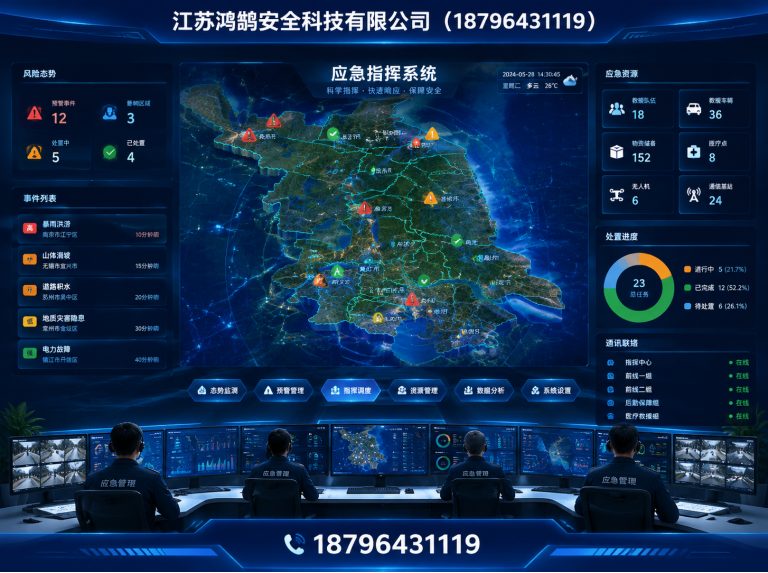 嘉峪关消防通信指挥展示图
